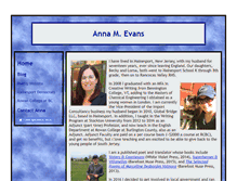 Tablet Screenshot of annamevans.com